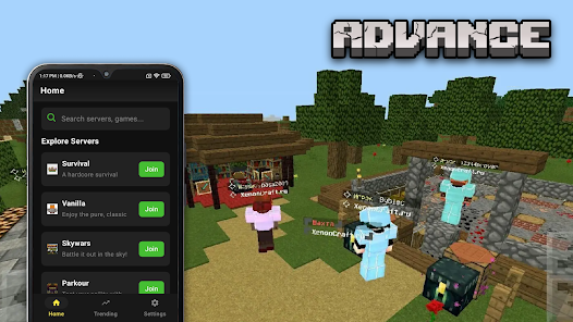 Ekran Görüntüsü 1 - Minecraft PE 1.7.10 için Sunucu